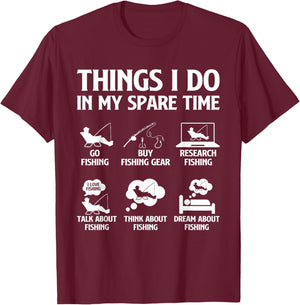 Things I Do in My Spare Time Fishing Boys Men Bass Fishing