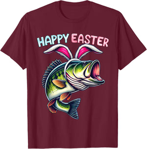 Fisherman Bunny Ears Funny Fish Easter Holiday Eggs Fishing