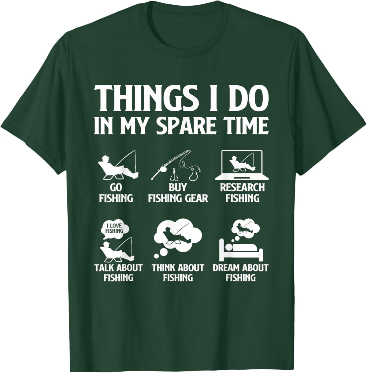 Things I Do in My Spare Time Fishing Boys Men Bass Fishing