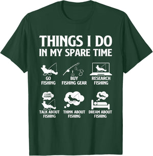Things I Do in My Spare Time Fishing Boys Men Bass Fishing