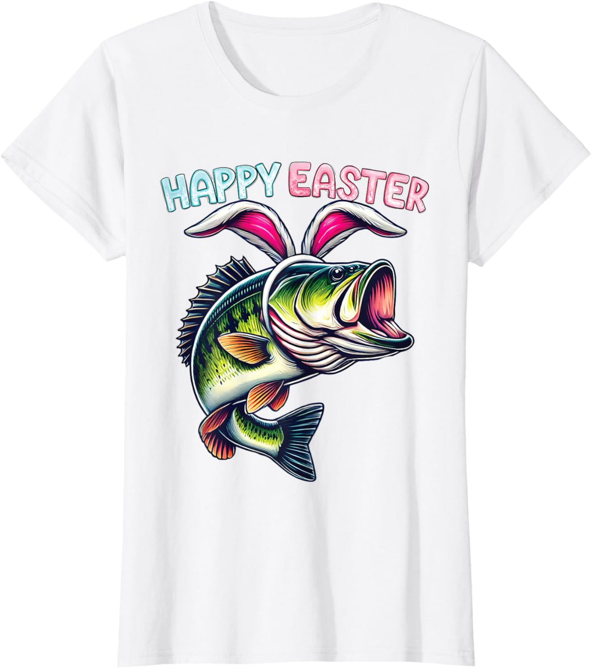 Fisherman Bunny Ears Funny Fish Easter Holiday Eggs Fishing