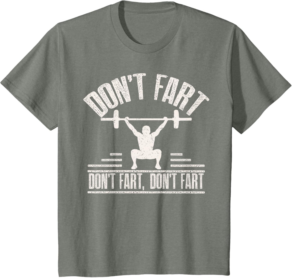 Don't Fart Funny Fitness Gym Workout Weights Squat