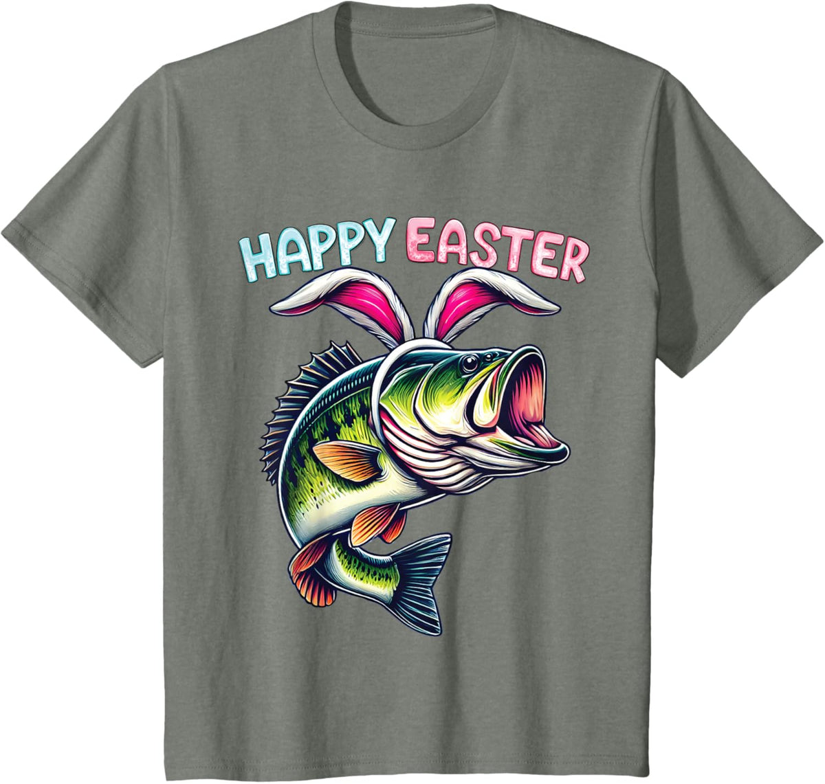 Fisherman Bunny Ears Funny Fish Easter Holiday Eggs Fishing