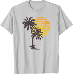 Beach Palm Tree T-Shirt Nice Funny Holiday Summer Holiday