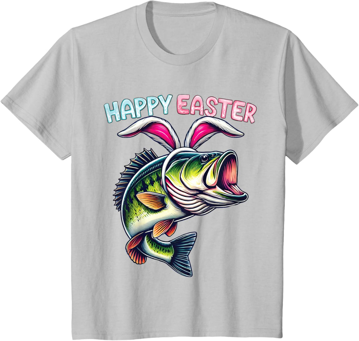 Fisherman Bunny Ears Funny Fish Easter Holiday Eggs Fishing