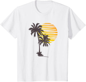 Beach Palm Tree T-Shirt Nice Funny Holiday Summer Holiday