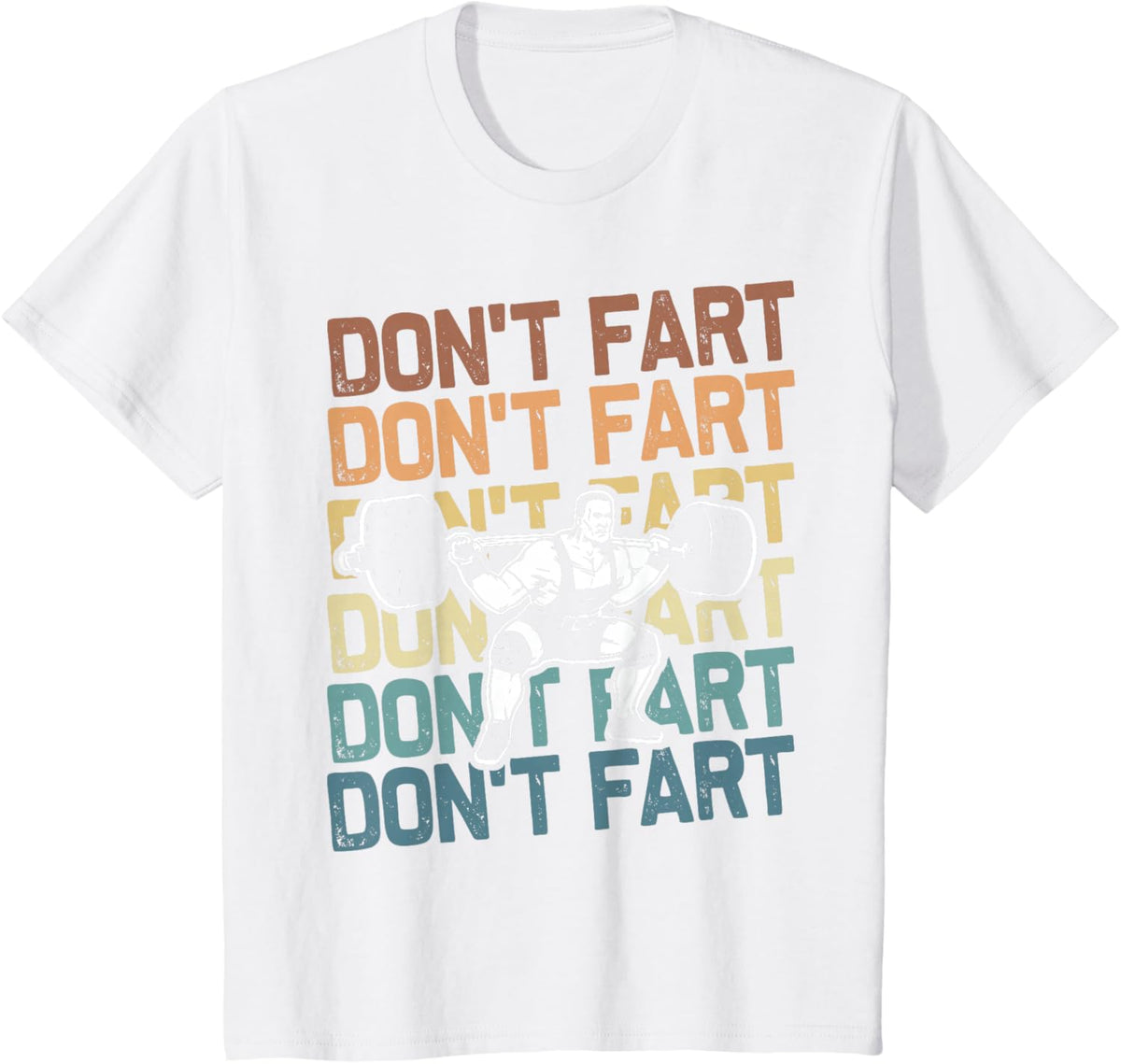 Funny Wieghtlifting Apparel for Men Women Don't Fart Lifting Weights Weightlifting Gym Fitness Workout T-Shirt, Small, Black