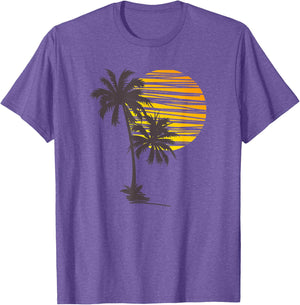 Beach Palm Tree T-Shirt Nice Funny Holiday Summer Holiday