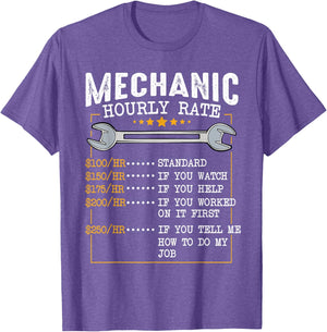 Mechanic Hourly Rate Car Mechatronics Engineer Profession Car Gift