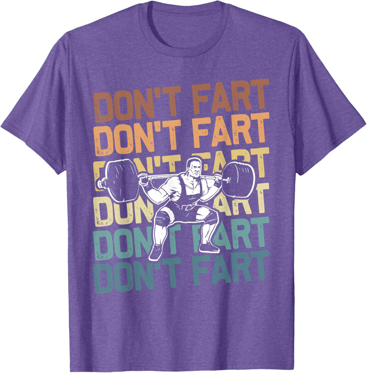 Funny Wieghtlifting Apparel for Men Women Don't Fart Lifting Weights Weightlifting Gym Fitness Workout T-Shirt, Small, Black