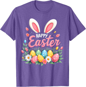 Happy Easter Bunny Spring Easter Egg Easter Shirts For Women