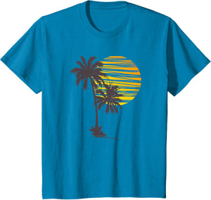 Beach Palm Tree T-Shirt Nice Funny Holiday Summer Holiday