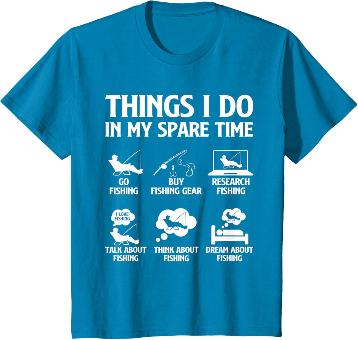 Things I Do in My Spare Time Fishing Boys Men Bass Fishing