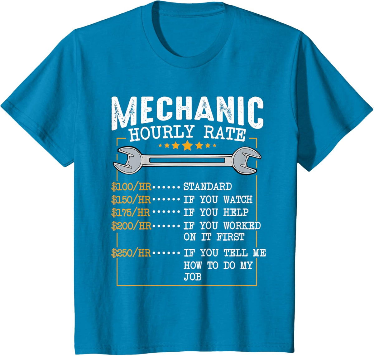 Mechanic Hourly Rate Car Mechatronics Engineer Profession Car Gift