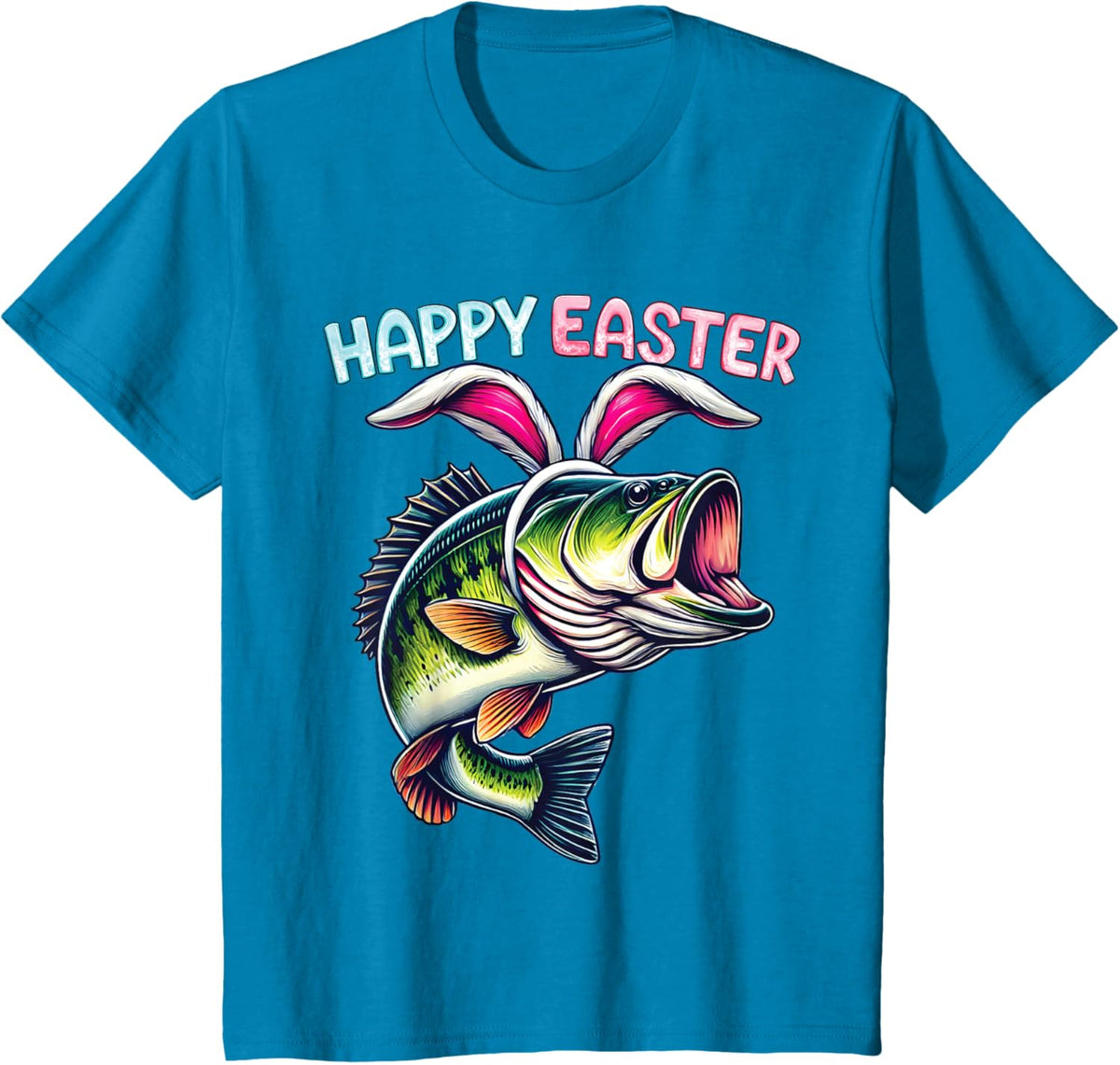 Fisherman Bunny Ears Funny Fish Easter Holiday Eggs Fishing
