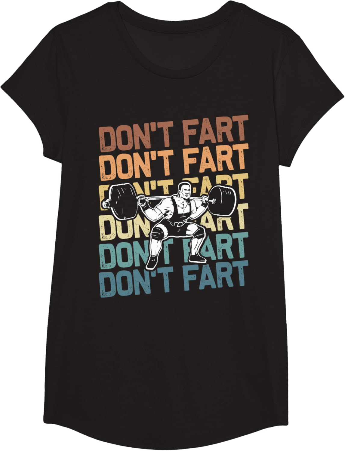 Funny Wieghtlifting Apparel for Men Women Don't Fart Lifting Weights Weightlifting Gym Fitness Workout T-Shirt, Small, Black