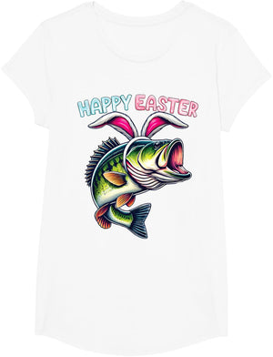 Fisherman Bunny Ears Funny Fish Easter Holiday Eggs Fishing