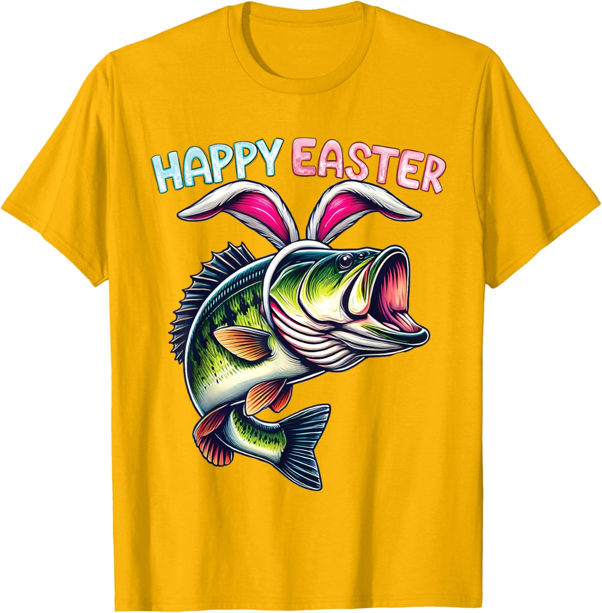Fisherman Bunny Ears Funny Fish Easter Holiday Eggs Fishing