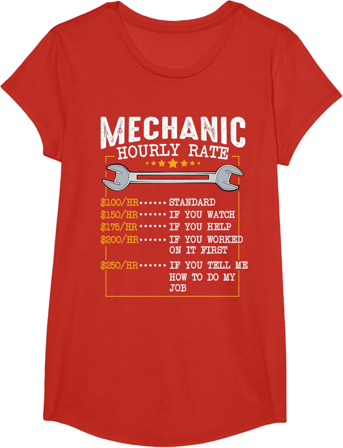 Mechanic Hourly Rate Car Mechatronics Engineer Profession Car Gift