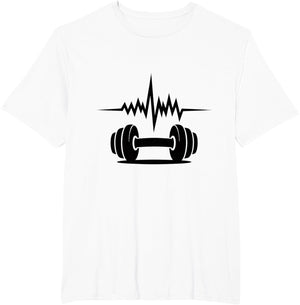 Heartbeat Fitness Enthusiast Dumbbell Motivation