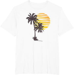 Beach Palm Tree T-Shirt Nice Funny Holiday Summer Holiday