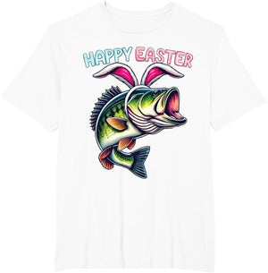 Fisherman Bunny Ears Funny Fish Easter Holiday Eggs Fishing