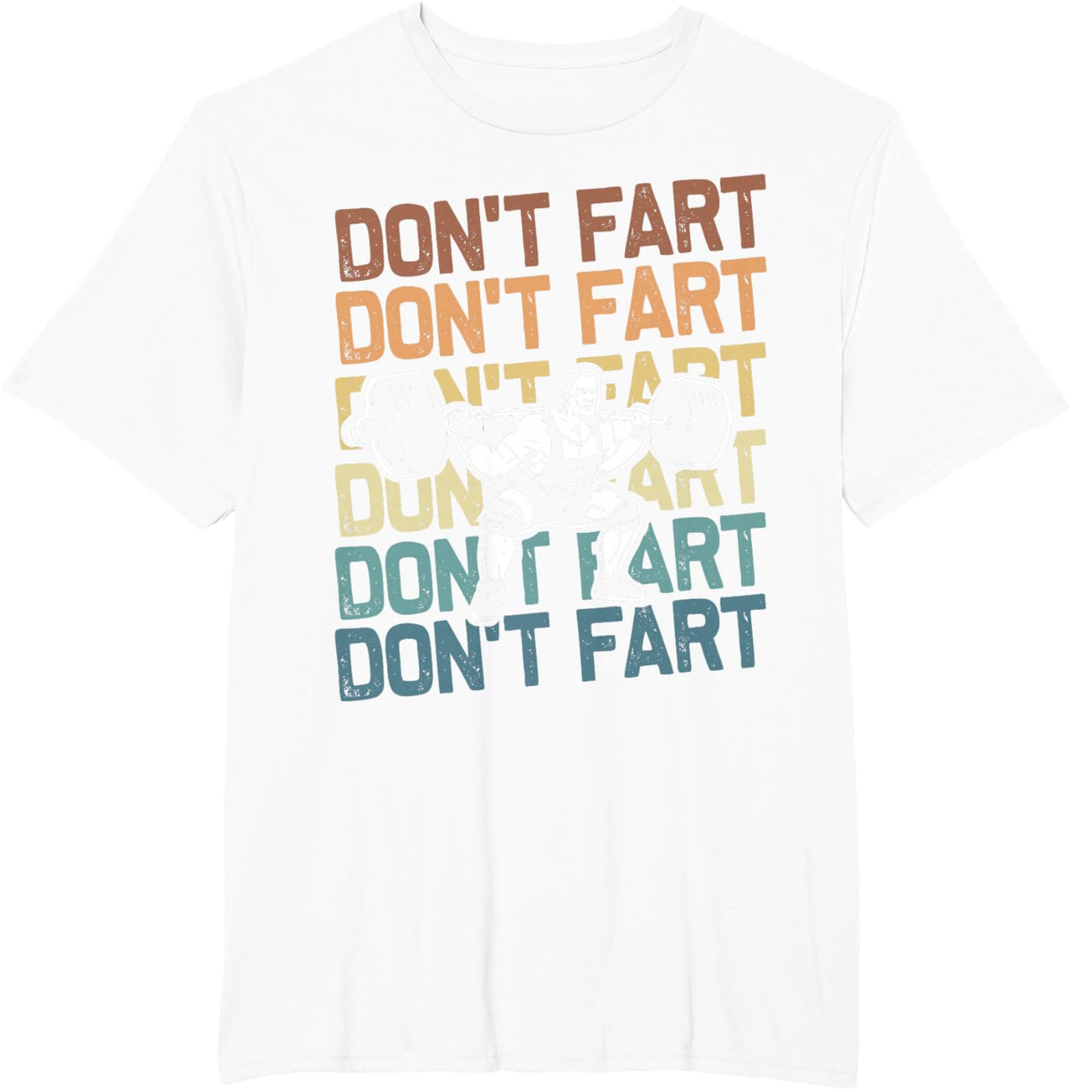 Funny Wieghtlifting Apparel for Men Women Don't Fart Lifting Weights Weightlifting Gym Fitness Workout T-Shirt, Small, Black