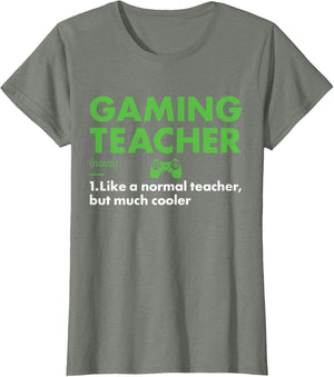 Gamer Teacher Definition Gaming Men Women