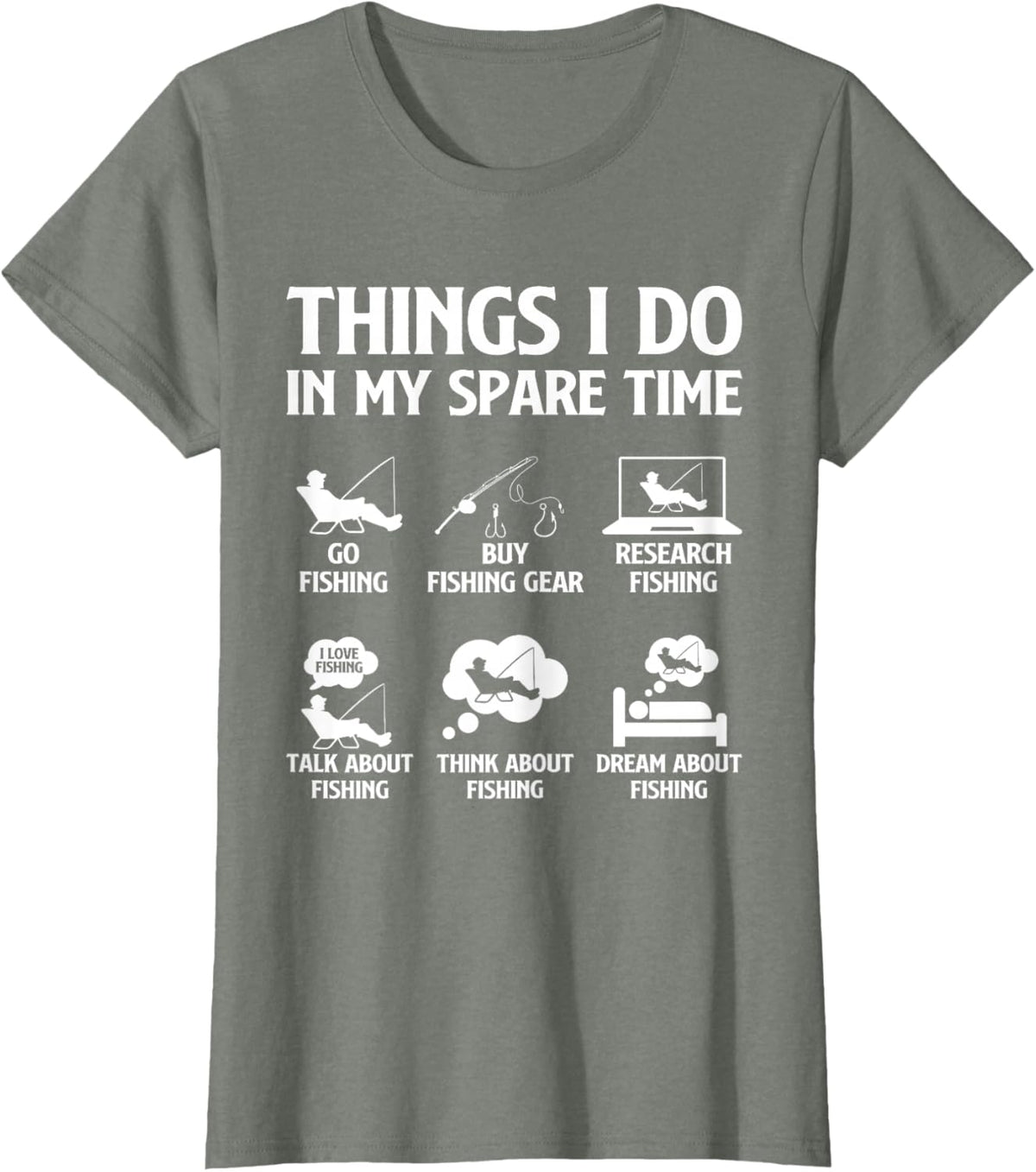 Things I Do in My Spare Time Fishing Boys Men Bass Fishing