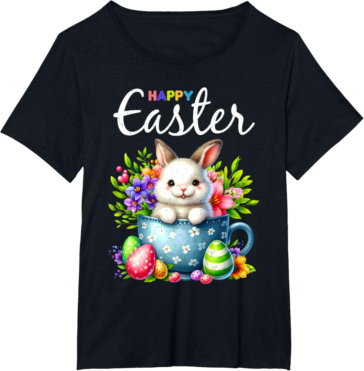 Bunny Egg Hunt Happy Easter Cute Spring Christian Holiday