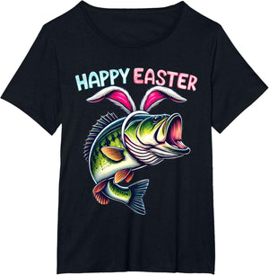 Fisherman Bunny Ears Funny Fish Easter Holiday Eggs Fishing