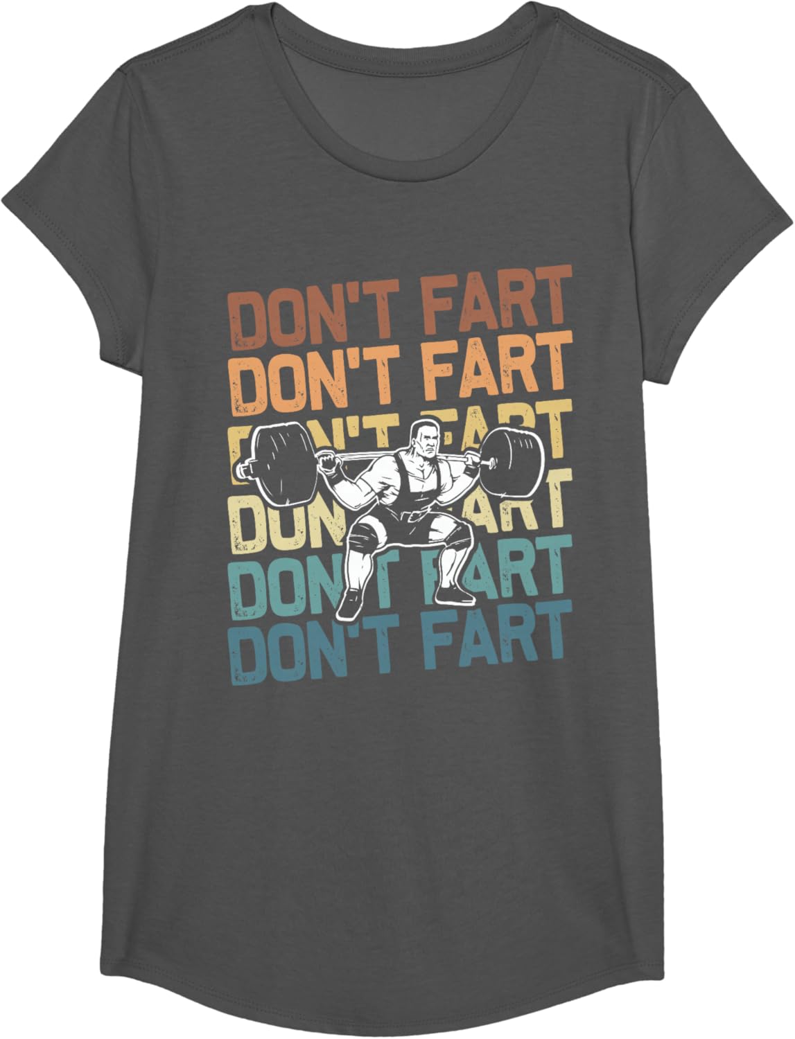 Funny Wieghtlifting Apparel for Men Women Don't Fart Lifting Weights Weightlifting Gym Fitness Workout T-Shirt, Small, Black