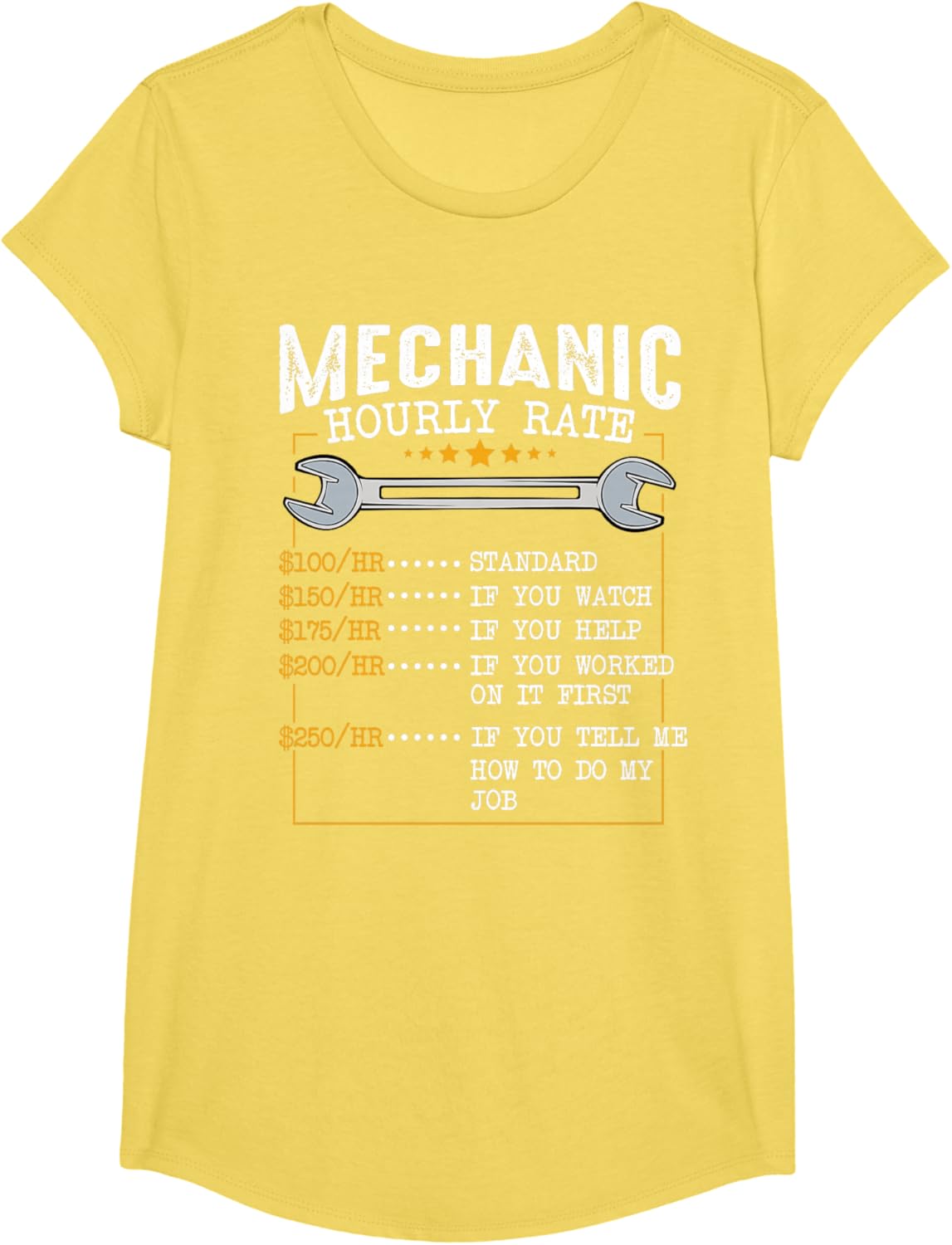 Mechanic Hourly Rate Car Mechatronics Engineer Profession Car Gift