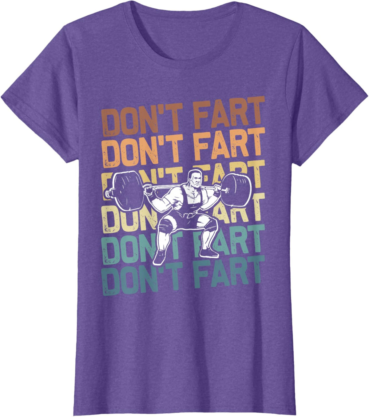 Funny Wieghtlifting Apparel for Men Women Don't Fart Lifting Weights Weightlifting Gym Fitness Workout T-Shirt, Small, Black