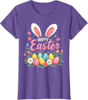 Happy Easter Bunny Spring Easter Egg Easter Shirts For Women