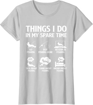 Things I Do in My Spare Time Fishing Boys Men Bass Fishing