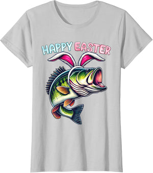 Fisherman Bunny Ears Funny Fish Easter Holiday Eggs Fishing