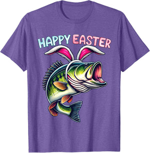 Fisherman Bunny Ears Funny Fish Easter Holiday Eggs Fishing