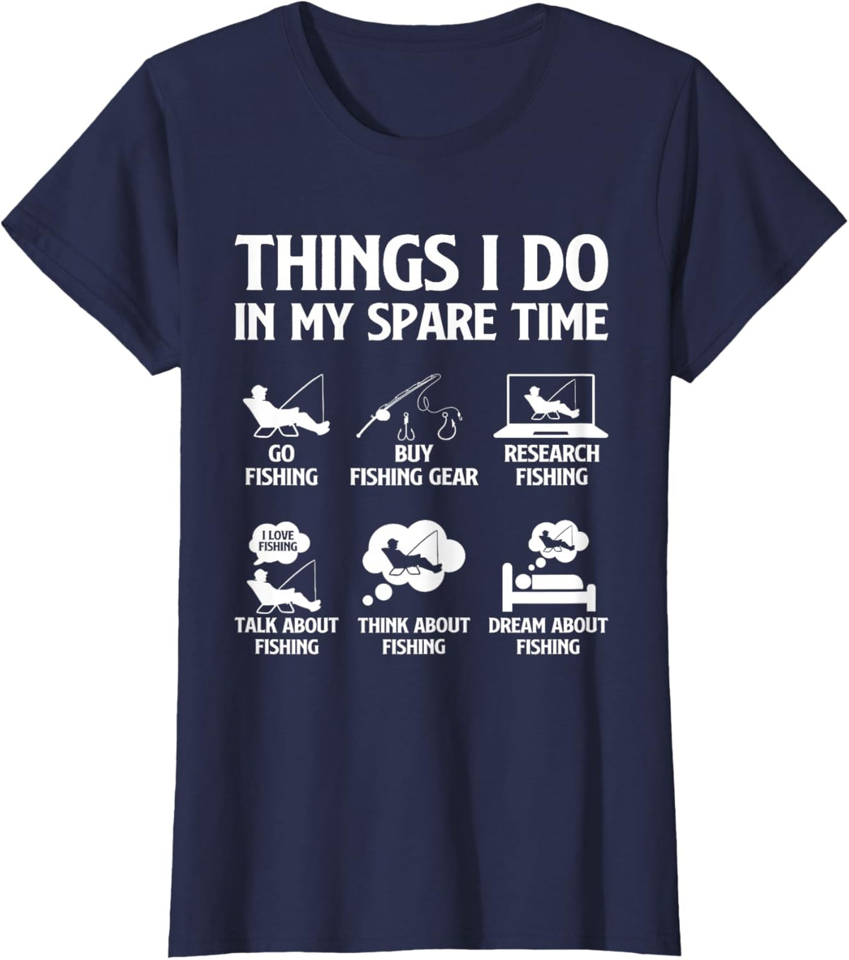Things I Do in My Spare Time Fishing Boys Men Bass Fishing