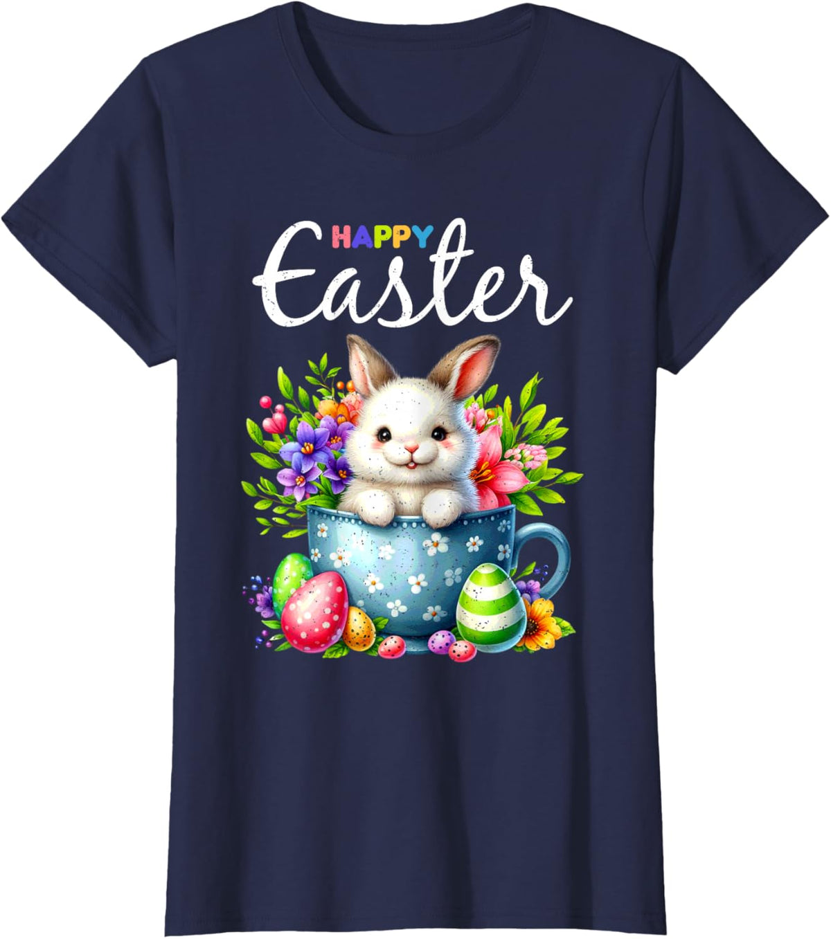 Bunny Egg Hunt Happy Easter Cute Spring Christian Holiday