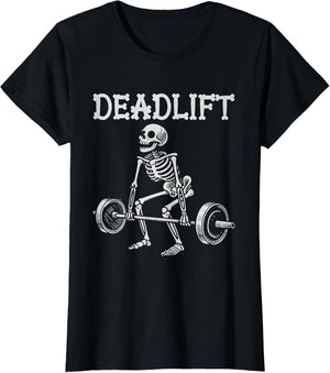Deadlift Funny Halloween Skeleton Weight Lifting Workout