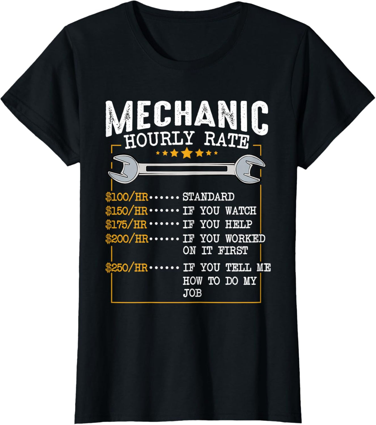 Mechanic Hourly Rate Car Mechatronics Engineer Profession Car Gift