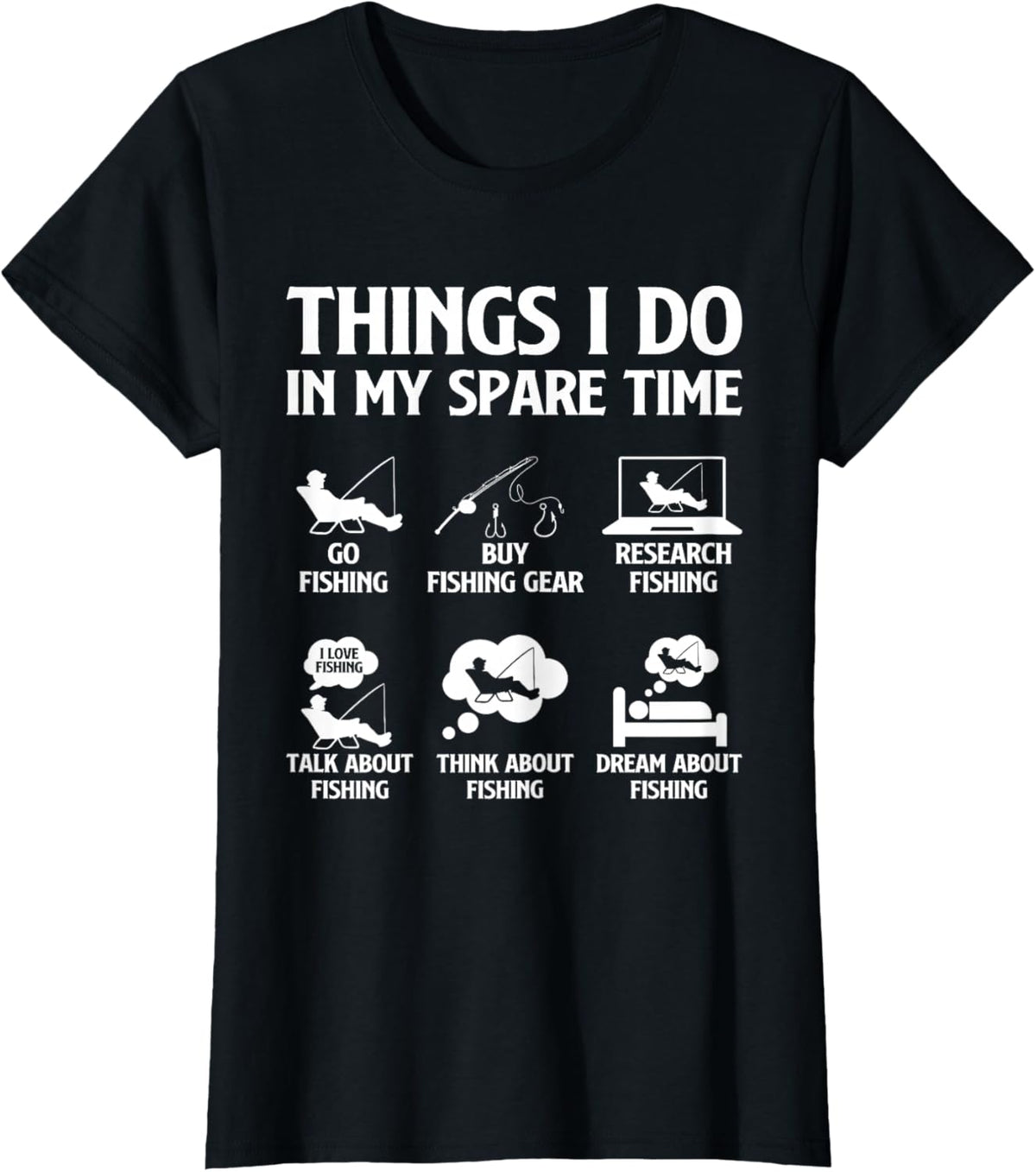 Things I Do in My Spare Time Fishing Boys Men Bass Fishing