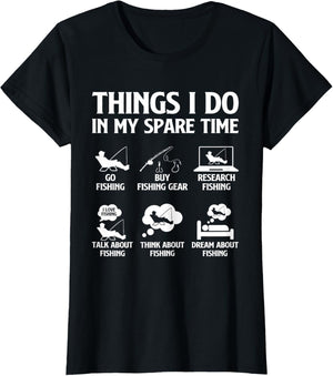 Things I Do in My Spare Time Fishing Boys Men Bass Fishing