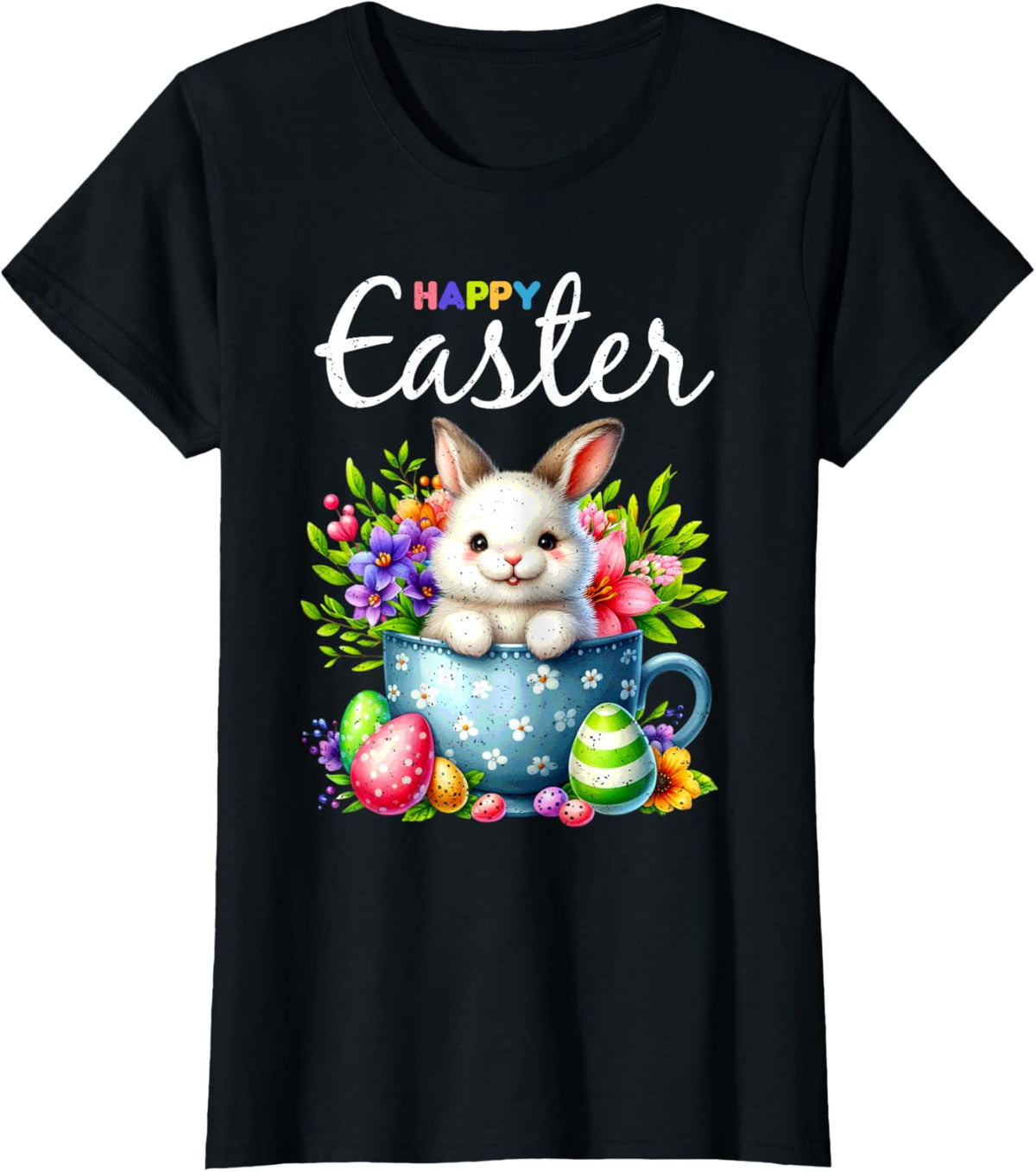 Bunny Egg Hunt Happy Easter Cute Spring Christian Holiday