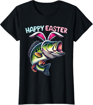 Fisherman Bunny Ears Funny Fish Easter Holiday Eggs Fishing