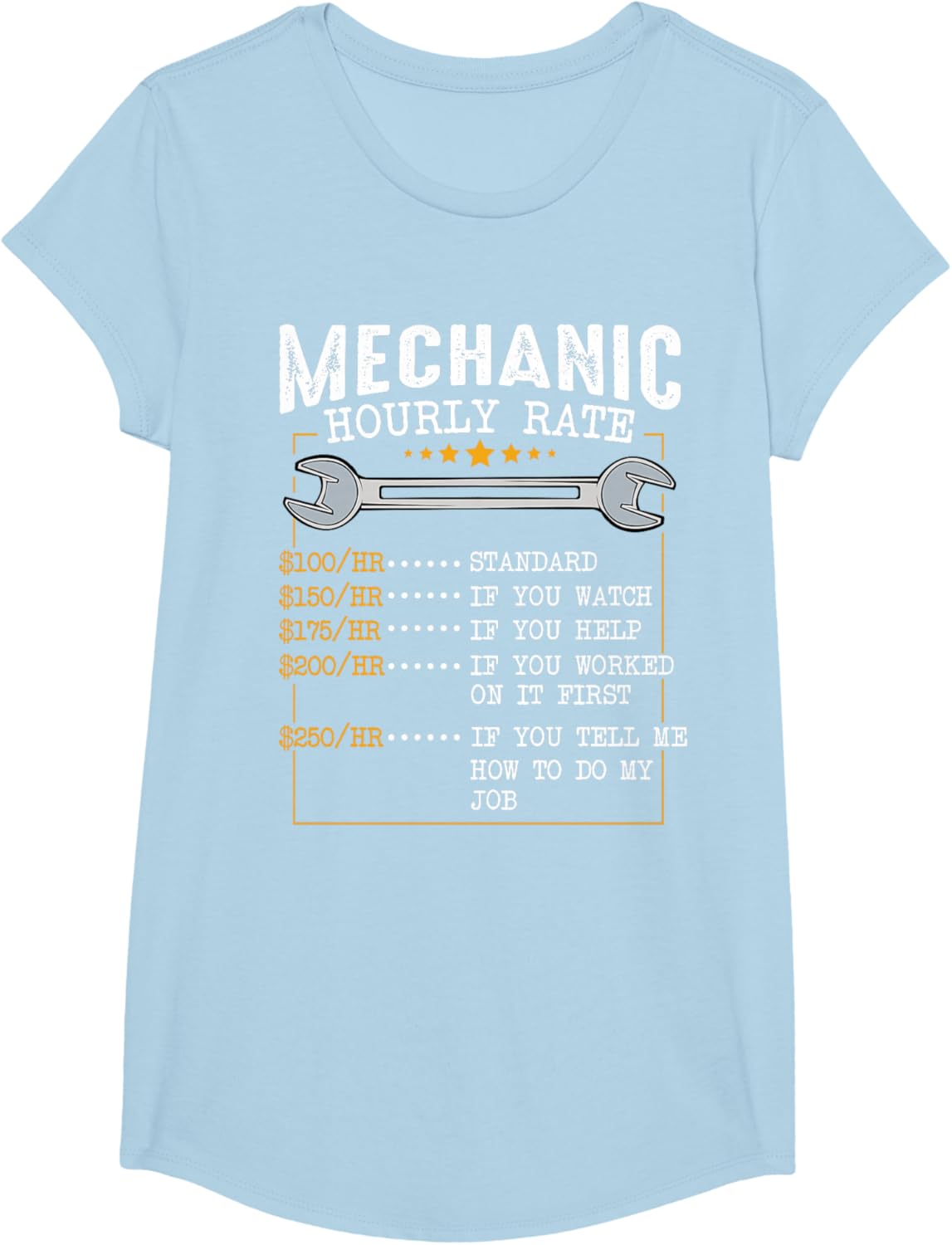 Mechanic Hourly Rate Car Mechatronics Engineer Profession Car Gift