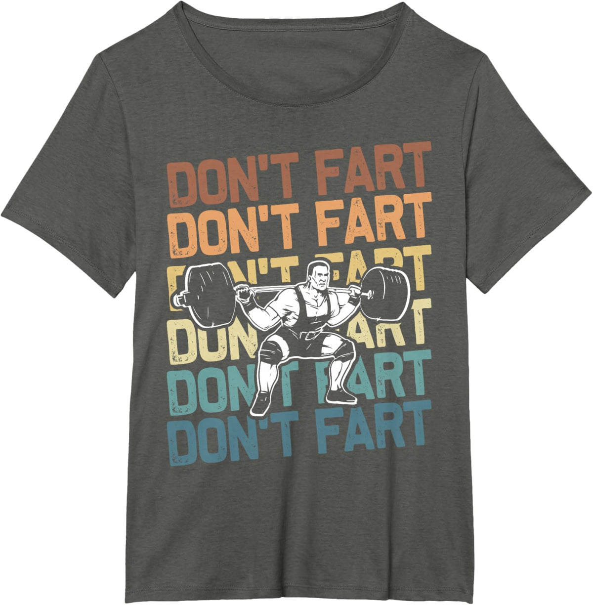Funny Wieghtlifting Apparel for Men Women Don't Fart Lifting Weights Weightlifting Gym Fitness Workout T-Shirt, Small, Black