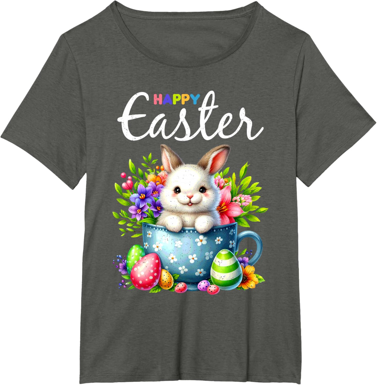 Bunny Egg Hunt Happy Easter Cute Spring Christian Holiday