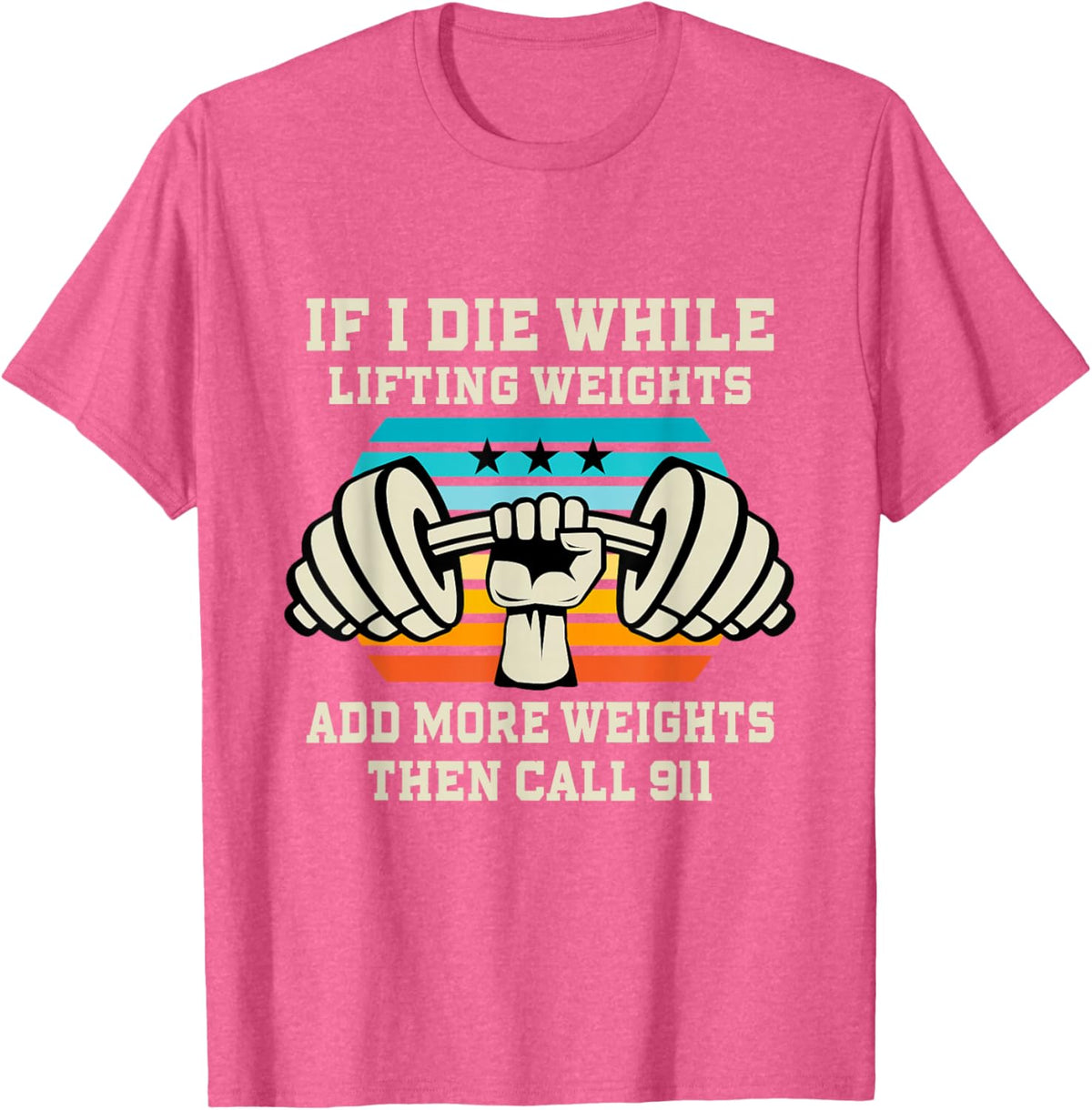 If I Die While Lifting Weights - Funny Workout &amp; Gym Gift T-Shirt Small